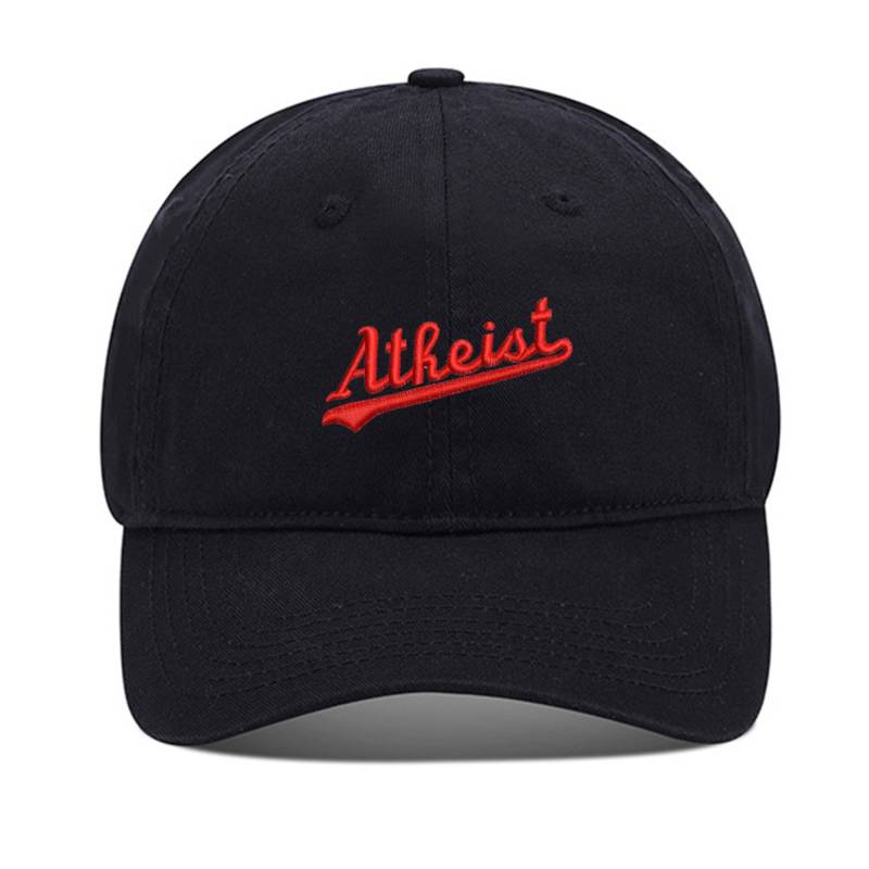 Atheist Unisex Stickerei Baseball Mütze Gewaschene Baumwolle Bestickt Verstellbare von WOAIXIA