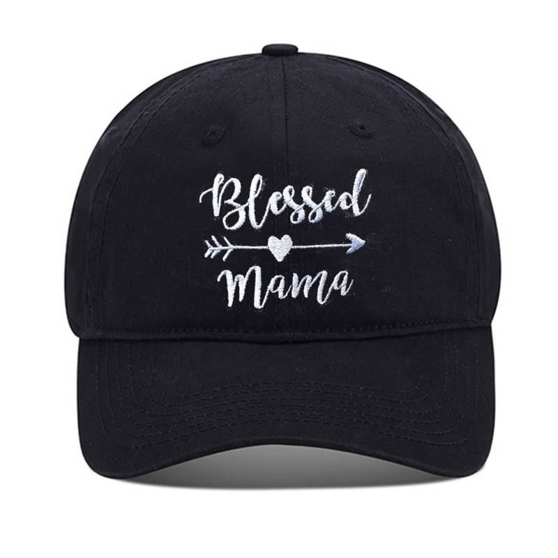 Blessed Mama Unisex Stickerei Baseball Mütze Gewaschene Baumwolle Bestickt Verstellbare von WOAIXIA