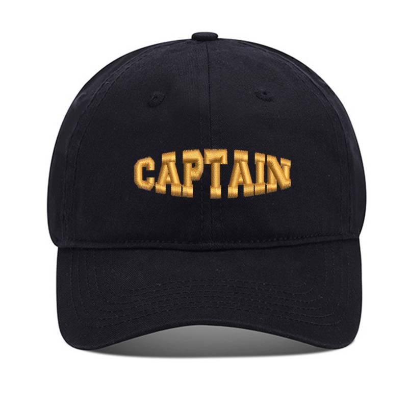 Captain Unisex Stickerei Baseball Mütze Gewaschene Baumwolle Bestickt Verstellbare von WOAIXIA