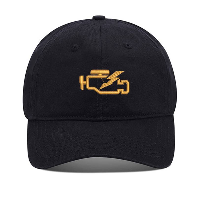 Check Engine Light Unisex Stickerei Baseball Mütze Gewaschene Baumwolle Bestickt Verstellbare von WOAIXIA