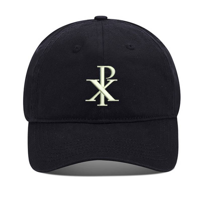 Chi Rho Christian Unisex Stickerei Baseball Mütze Gewaschene Baumwolle Bestickt Verstellbare von WOAIXIA