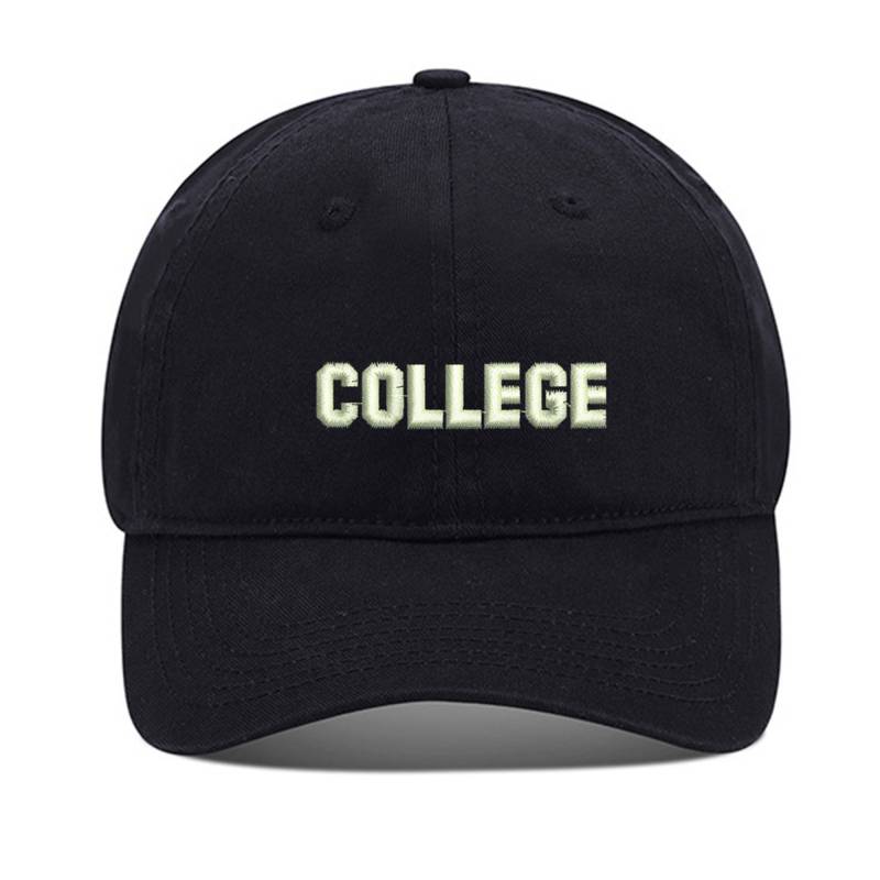 College Unisex Stickerei Baseball Mütze Gewaschene Baumwolle Bestickt Verstellbare von WOAIXIA