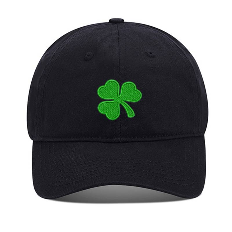 Green Irish Shamrock Unisex Stickerei Baseball Mütze Gewaschene Baumwolle Bestickt Verstellbare von WOAIXIA