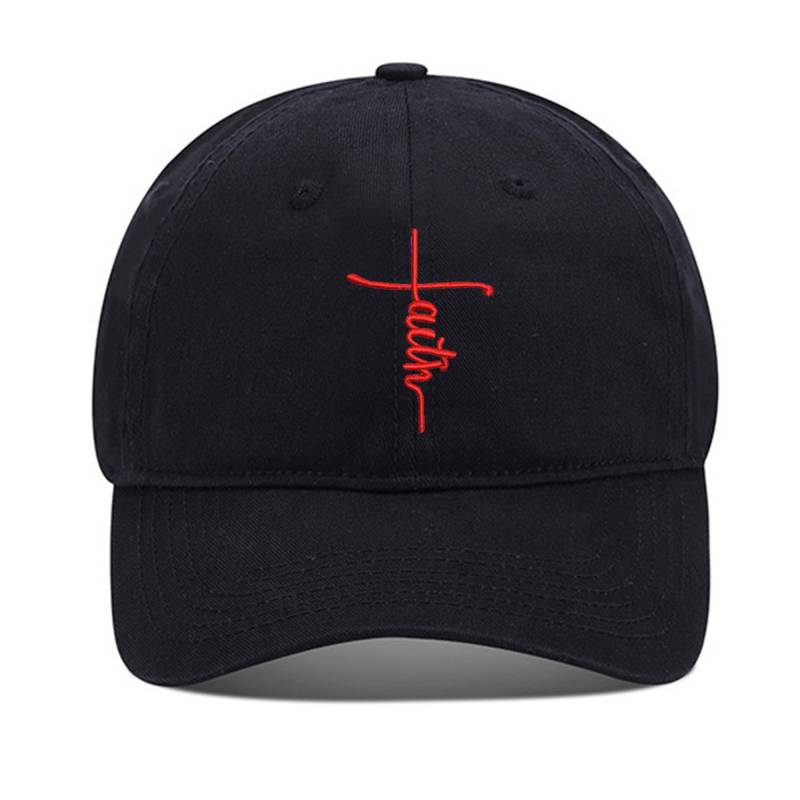 Jesus Kreuz Unisex Stickerei Baseball Mütze Gewaschene Baumwolle Bestickt Verstellbare von WOAIXIA