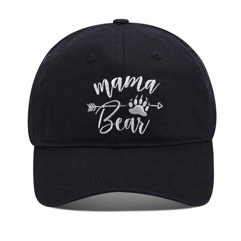 Mama Bär Unisex Stickerei Baseball Mütze Gewaschene Baumwolle Bestickt Verstellbare von WOAIXIA