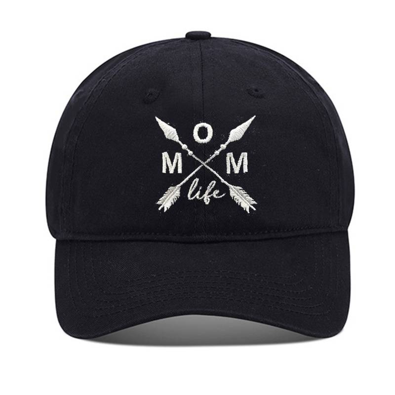 Mom Life Unisex Stickerei Baseball Mütze Gewaschene Baumwolle Bestickt Verstellbare von WOAIXIA