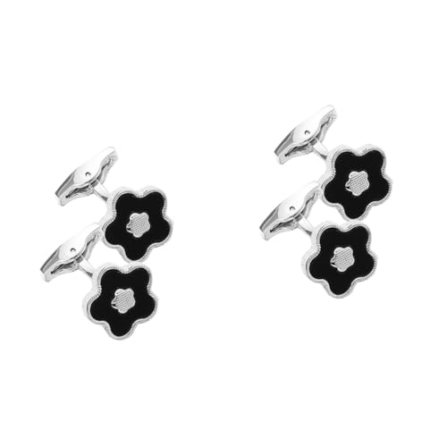 WOFASHPURET 2 Paare Blumen-Manschettenknöpfe Bräutigam Hochzeit Arm Kleidung Manschettenknöpfe Herren Smoking-Manschettenknöpfe für Männer Blumenschmuck Smokingknöpfe Legierung WOFASHPURET 2 Paare Blumen-Manschettenknöpfe Bräutigam Hochzeit Arm Kleidung Manschettenknöpfe Herren Smoking-Manschettenknöpfe für Männer Blumenschmuck Smokingknöpfe Legierung von WOFASHPURET