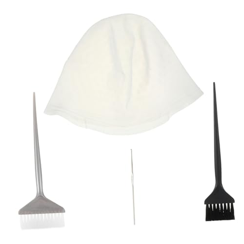 WOFASHPURET 4Stücke Teiliges Silikon Haarfärbe mit Highlight Kappe Häkelnadel und Bürsten Wiederverwendbar für DIY Haarfärbung zu Hause Salon Einfach zu Bedienen und Sicher WOFASHPURET 4Stücke Teiliges Silikon Haarfärbe mit Highlight Kappe Häkelnadel und Bürsten Wiederverwendbar für DIY Haarfärbung zu Hause Salon Einfach zu Bedienen und Sicher von WOFASHPURET
