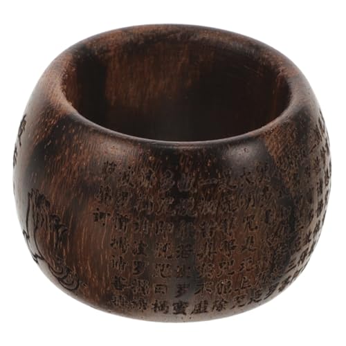 WOFASHPURET Prajna-herz-sutra-fingerzug Vintage Fingerring Daumen-finger-ring Buddhistischer Ring Gesundheitsringe Für Fingerring Aus Holz Glücksring Modering Hölzern Adlerholz Mann Natürlich von WOFASHPURET