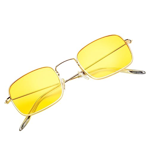 WOFASHPURET Retro Sonnenbrille Mit Quadratischem Rahmen Dekorative Partybrille Strandbrille Sonnenbrille Für Strand Kreative Brille von WOFASHPURET