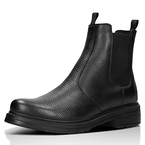 WOJAS - Damen Stiefeletten I Aus der CODE30-Kollektion I Modisches Design I Lässiger und urbaner Stil I Aus Glattleder I 13 cm Hoher Schaft I Isoliertes Futter I 55089-51 - Schwarz, Gr.41 von WOJAS