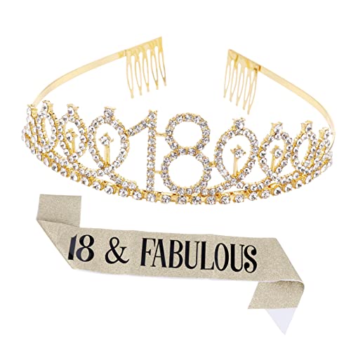 WOONEKY Funkelnde Haarkamm-partyschärpe Mit Kristallkrone Zum 18 Geburtstag Und Eleganter Party-etikette-gürtel Einzigartiges WOONEKY Funkelnde Haarkamm-partyschärpe Mit Kristallkrone Zum 18 Geburtstag Und Eleganter Party-etikette-gürtel Einzigartiges von WOONEKY