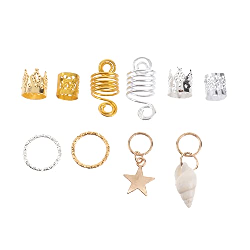 WOONEKY 90St Haarringe Haaranhänger Dekoration filigranes Rohr Bartrohr Dreadlock-Ring Zopfmanschette Haarspangen haarschmuck Zopfzubehör Dreadlock-Häkelnadel Haare geflochten Ringe WOONEKY 90St Haarringe Haaranhänger Dekoration filigranes Rohr Bartrohr Dreadlock-Ring Zopfmanschette Haarspangen haarschmuck Zopfzubehör Dreadlock-Häkelnadel Haare geflochten Ringe von WOONEKY