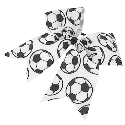 WOONEKY Schleifen-Haargummis Kinder-Haargummis Fußball-Haarschleifen Mädchen-Bögen Fußball-Haarschleifen Kinder-Haar-Accessoires Für Mädchen Mädchen-Haargummis Fußball-Bögen Für von WOONEKY