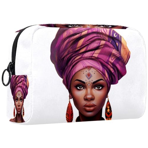 Make up Tasche klein,Make up Reisetasche,Afroamerikanerfrauen ethnisches Mädchen,Make up Organizer Tasche von WOSHJIUK