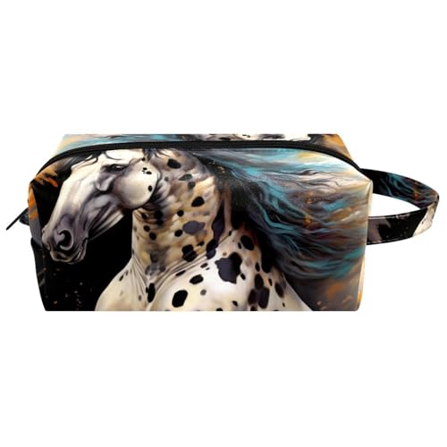 Make up Taschen Organizer,Kosmetiktaschen für Frauen,Aquarell Tinte Pferde,kleine Make up Tasche Make up Taschen Organizer,Kosmetiktaschen für Frauen,Aquarell Tinte Pferde,kleine Make up Tasche von WOSHJIUK