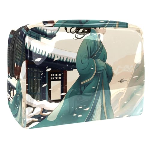 Reise Kulturbeutel,kleine Make up Tasche,Vintage alte männer Winter,Make up Taschen für Frauen von WOSHJIUK