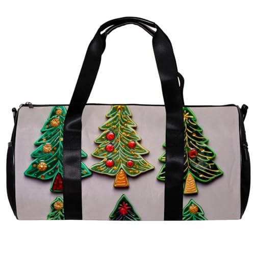 Sporttaschen für Damen,Reisetasche für Reisen,weihnachtsdekoration Baum,Sporttasche für Herren von WOSHJIUK