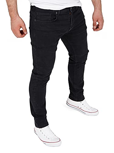 WOTEGA - Alistar Stretch Hosen - Jeans Herren Stretch - Slim Fit Jeanshosen, Schwarz (Black Meteorite 2R194008), W33/L38 von WOTEGA