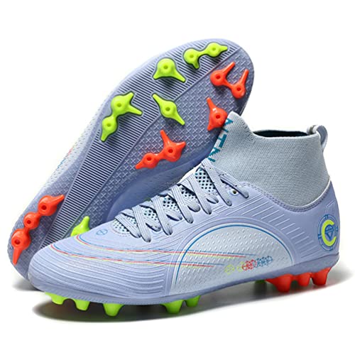 WOWEI Fußballschuhe Herren High Top Spike Cleats Athletics Spikes Professionelle Fußballschuhe Kinder Trainingsschuhe Turnschuhe Sport Fußball Stiefel Wettkampf (Niedrig Stil 5, EU37) von WOWEI