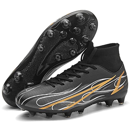 WOWEI Fußballschuhe Herren High Top Spike Cleats Fußballschuhe Junge Kinder Unisex Professionelle Outdoor Sport Trainingsschuhe Fussballschuhe Turnschuhe Wettkampf (35EU) von WOWEI