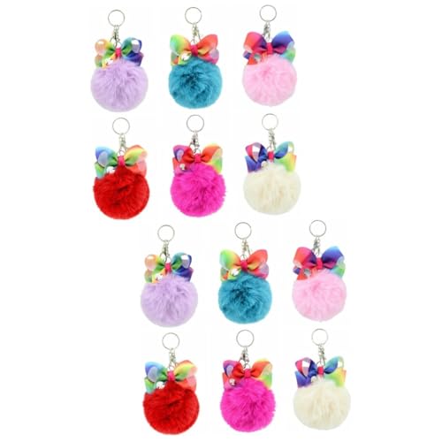 WRITWAA 12stücke Flauschige Pompon Schlüsselanhänger Weiche Taschenanhänger Für Handtaschen Autoschlüssel Handys Kreative Und Modische Dekoration Langlebig Für WRITWAA 12stücke Flauschige Pompon Schlüsselanhänger Weiche Taschenanhänger Für Handtaschen Autoschlüssel Handys Kreative Und Modische Dekoration Langlebig Für von WRITWAA