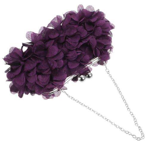 WRITWAA 1Stk Blumen-Party-Tasche the tote bag for women stoffkoffer Bankett-Damentasche Minitaschen für Damen schwarze Handtasche Banketttasche für Damen Banketttasche am Abend Violett WRITWAA 1Stk Blumen-Party-Tasche the tote bag for women stoffkoffer Bankett-Damentasche Minitaschen für Damen schwarze Handtasche Banketttasche für Damen Banketttasche am Abend Violett von WRITWAA