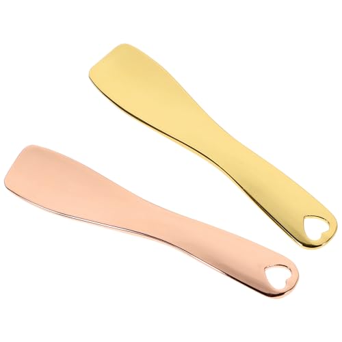WRITWAA 2 Stück Sahnelöffel Gesicht Löffel Creme Gesichtsbehandlungen Kosmetiklöffel Für Das Gesicht Schönheitsschaufel Schminklöffel Golden WRITWAA 2 Stück Sahnelöffel Gesicht Löffel Creme Gesichtsbehandlungen Kosmetiklöffel Für Das Gesicht Schönheitsschaufel Schminklöffel Golden von WRITWAA