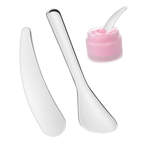 WRITWAA 2 Stück Spatel für Hautpflege Wiederverwendbare Löffel für und Cremes Praktische Spachtel für Hautpflege und Make Up Anwendungen WRITWAA 2 Stück Spatel für Hautpflege Wiederverwendbare Löffel für und Cremes Praktische Spachtel für Hautpflege und Make Up Anwendungen von WRITWAA