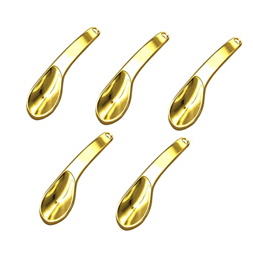 WRITWAA 5 Stück Kosmetik löffel über Nacht Gesicht Maskenlöffel Creme Hautpflege-Tool Schönheitsschaufel Schminklöffel Make-up-Versorgung Kosmetiklöffel Zinklegierung Golden WRITWAA 5 Stück Kosmetik löffel über Nacht Gesicht Maskenlöffel Creme Hautpflege-Tool Schönheitsschaufel Schminklöffel Make-up-Versorgung Kosmetiklöffel Zinklegierung Golden von WRITWAA