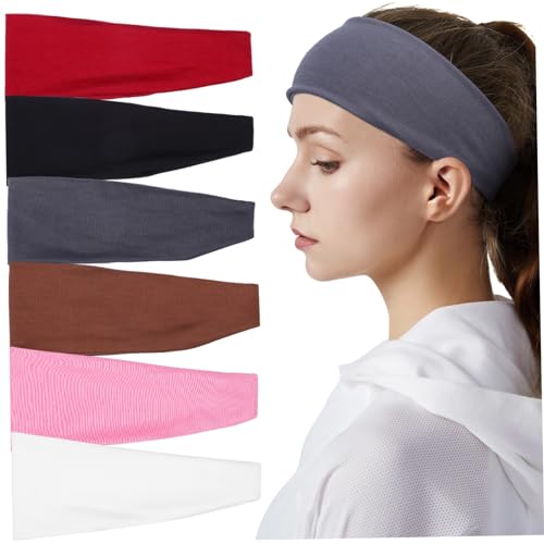 WRITWAA 6St Yoga-Stirnband Männer Stirnband kühlendes Stirnband breites Kopfband nicht Damen Sport Stirnband Elastisches Stirnband elastische Stirnbänder Schweißbänder für Damen Baumwolle WRITWAA 6St Yoga-Stirnband Männer Stirnband kühlendes Stirnband breites Kopfband nicht Damen Sport Stirnband Elastisches Stirnband elastische Stirnbänder Schweißbänder für Damen Baumwolle von WRITWAA