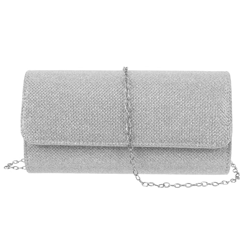 WRITWAA Glitzer-Abendtasche Abschlussball-Geldbörse Abendhandtaschen the tote bag for women handtaschen für frauen Damenbrieftaschen Umhängetasche als Abendtasche modische Clutch die Kette von WRITWAA