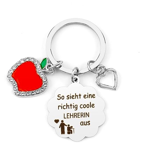 WRNZL Lehrer Geschenk, Erzieherin Geschenk, Abschiedsgeschenk Erzieherin, Abschiedsgeschenk Lehrerin, Schlüsselanhänger Erzieherin, Dankeschön Geschenke Erzieherin, Geschenk Erzieherin Weihnachten von WRNZL