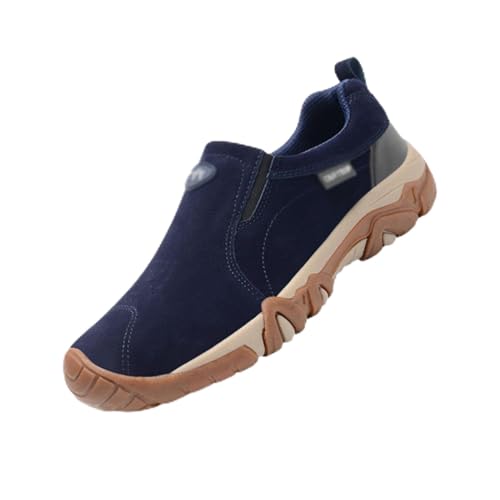 Bequeme orthopädische Wanderschuhe für Herren, bequem, leicht, 2024, wasserdichte Steigbügelschuhe, Freizeit-Sneaker, blau, 40. von WUQILONGBANG