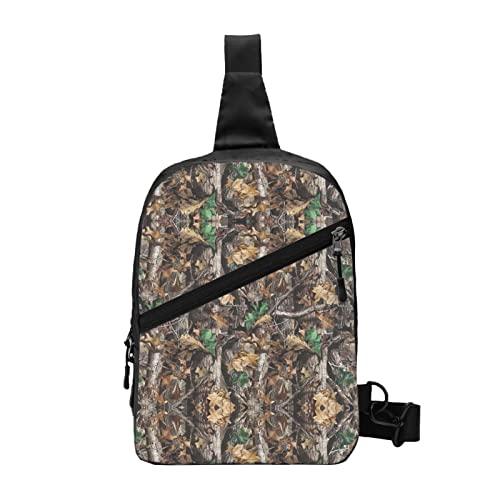 Cold Tree Umhängetasche mit Camouflage-Druck, Unisex, Crossbody-Tasche, Sling-Rucksack, für Herren und Damen, Reisen, Wandern, Tagesrucksack, Cold Tree Camouflage, Einheitsgröße von WURTON