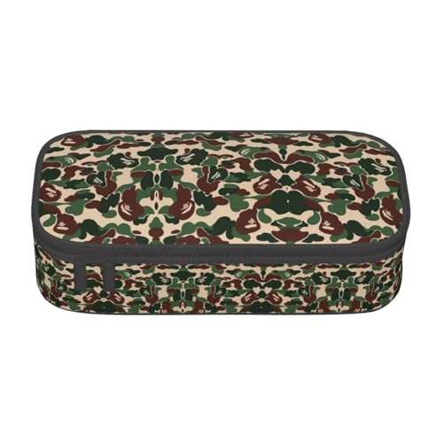 WURTON Camouflage Grün Print Bleistift Fall für Jungen Mädchen Stift Taschen Große Kapazität Bleistift Beutel Bürobedarf von WURTON