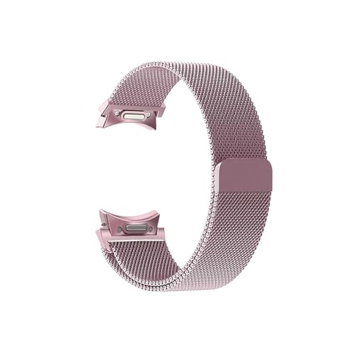 20mm Band for Samsung Galaxy Uhr 6/5/4/Classic 47mm 43mm 40mm 44mm Milanese Loop Armband correa for Galaxy Uhr 5 pro 45mm Strap (Color : Pink gold, Size : For Galaxy Watch4 40mm) von WUURAA
