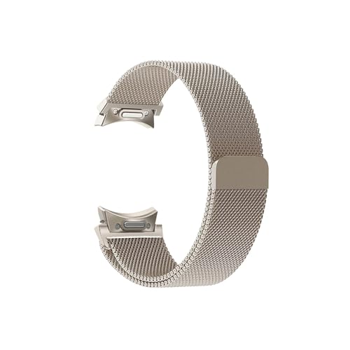 20mm Band for Samsung Galaxy Uhr 6/5/4/Classic 47mm 43mm 40mm 44mm Milanese Loop Armband correa for Galaxy Uhr 5 pro 45mm Strap (Color : Starlight, Size : For Galaxy Watch6 40mm) von WUURAA