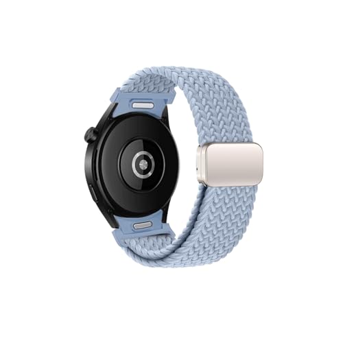 Geflochtenes Loop-Band, for Samsung Galaxy Watch 6 4 Classic/5 Pro 47 mm 44 mm 40 mm No Gaps-Armband Galaxy Watch4-Armband(Light blue,For Watch 4 40mm 44mm) von WUURAA