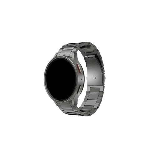 Lückenloses Titan-Uhrenarmband for Samsung Galaxy Watch 5/4 40/44 mm, Metallarmband for Galaxy Watch 5 Pro 45 mm/4 Classic 46 42 mm Band (Color : Dark Gray, Size : For Galaxy watch 4 40mm) von WUURAA