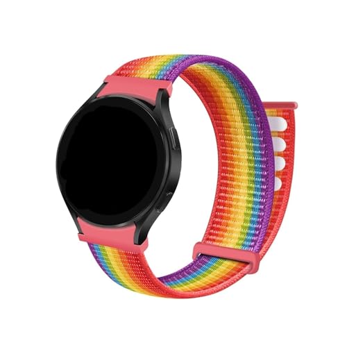 Sport-Loop-Band for Samsung Galaxy Watch 6/5/4 40 mm 44 mm 5 Pro 45 mm Nylon 20 mm Armband Galaxy Watch 6 Classic 43 mm 47 mm Armband (Color : Colorful11, Size : For Galaxy 5-5 pro) von WUURAA