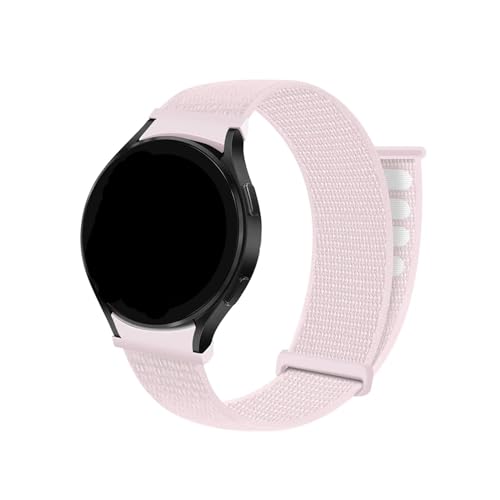 Sport-Loop-Band for Samsung Galaxy Watch 6/5/4 40 mm 44 mm 5 Pro 45 mm Nylon 20 mm Armband Galaxy Watch 6 Classic 43 mm 47 mm Armband (Color : Pearl pink 06, Size : For Galaxy 4-4 Classic) von WUURAA