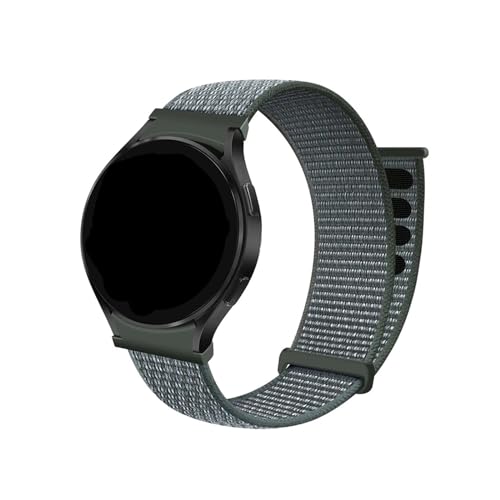 Sport-Loop-Band for Samsung Galaxy Watch 6/5/4 40 mm 44 mm 5 Pro 45 mm Nylon 20 mm Armband Galaxy Watch 6 Classic 43 mm 47 mm Armband (Color : Storm Gray 08, Size : For Galaxy 6-6classic) von WUURAA