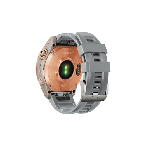 Uhrenarmband passend for Garmin Fenix ​​7S 6S 5S Silikonband Armband Uhr Armband Fenix ​​7S 6S Pro / 5S Plus (Color : Gray 1, Size : For Fenix 6S Pro) von WUURAA