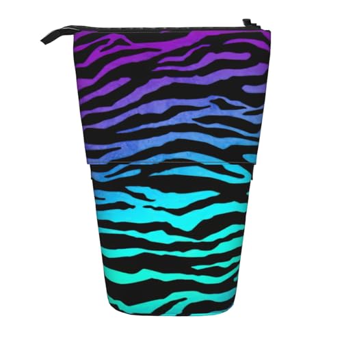 WYCZHY Federmäppchen mit Zebrastreifen, niedliches Steh-Federmäppchen, geräumiges Federmäppchen für Arbeit, Büro, Künstlerbedarf, Violett, Blau, Grün, Camouflage, Zebrastreifen, Schwarz WYCZHY Federmäppchen mit Zebrastreifen, niedliches Steh-Federmäppchen, geräumiges Federmäppchen für Arbeit, Büro, Künstlerbedarf, Violett, Blau, Grün, Camouflage, Zebrastreifen, Schwarz von WYCZHY