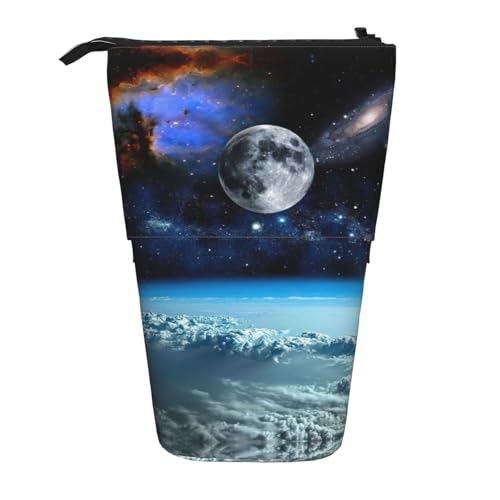 WYCZHY Space Planet Federmäppchen, niedliches Stand-up-Federmäppchen, geräumige Stifteetui, Stifte-Tasche für Arbeit, Büro, Künstlerbedarf, Schwarz , Einheitsgröße, Taschen-Organizer WYCZHY Space Planet Federmäppchen, niedliches Stand-up-Federmäppchen, geräumige Stifteetui, Stifte-Tasche für Arbeit, Büro, Künstlerbedarf, Schwarz , Einheitsgröße, Taschen-Organizer von WYCZHY