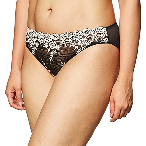 Wacoal Women's Embrace Lace Bikini Panty, Black, Large von Wacoal