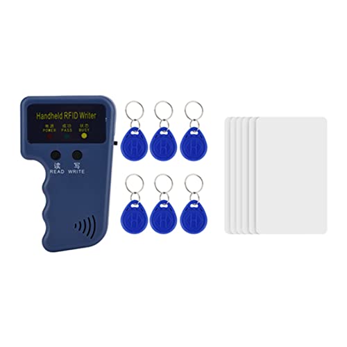 Handheld RFID ID Card Reader Writer, Card Reader Duplicator mit 6 Beschreibbaren Tags 6 Karten Unterstützt Nur 125 KHz EM4100 EM410X von Wakects