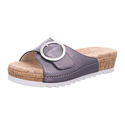 Waldlaeufer H-Amelie Bequeme Pantolette Weite H, Color:braun, 10-Englisch:6 von WALDLAEUFER