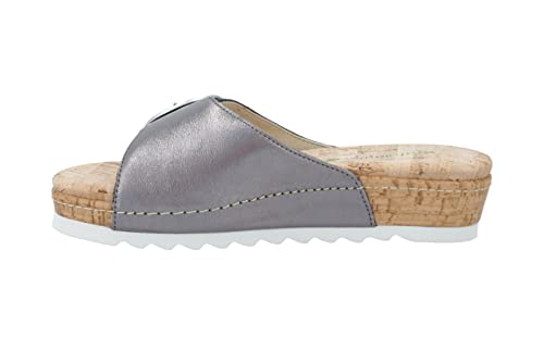 Waldlaeufer H-Amelie Bequeme Pantolette Weite H, Color:braun, 10-Englisch:8 von WALDLAEUFER